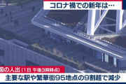 【朗報】日本、外出が9割超減少WWWWWWWWWWWWW