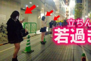 【画像】日本、立ちんぼ売春婦がストリートにズラリ。東南アジアみたいな雰囲気になるwwwwww