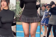 『動画』スケベな身体見せてるのに人前で恥ずかしそうに踊る美少女のJKが妙にかわいいwwww