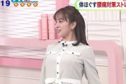 【GIF有】河出奈都美アナ、デカパイを大胆に突き出してしまう