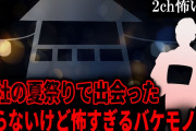 【2ch怖いスレ】神社の夏祭りで出会った祟らないけど怖すぎるバケモノ【ゆっくり解説】