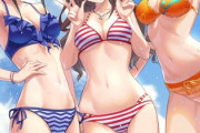 【画像】水着JK3人組、エッチすぎるｗｗｗｗｗ