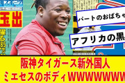 阪神タイガース新外国人ミエセスのボディWWWWWWWWWWW【2ch,なんJまとめ,なんG,5ch】