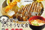 【悲報】長野県諏訪市の飲食店、「名古屋でありそうな定食」を販売してしまい無事炎上ｗｗｗｗｗｗｗｗｗｗｗ
