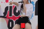 【エロ動画】 ご当地アイドルさん、地元の祭りのステージでマ●コが出る大ハプニング