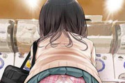 【夏場は遭遇率増加】ミニスカパンチラを後ろから眺める二次エロ画像