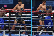 【画像】身長２ｍ、体重７０ｋｇのボクサーがスーパーウェルター級で18戦17勝の無双中　やはりサガットは正しかった