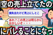 架空の売上立てたのが遂にバレることになった【2ch面白いスレ】