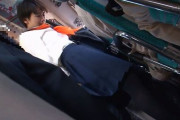 ＜ショトカJK×痴漢＆レイプ＞決して途中下車が出来ない満員電車内で通学中にJKが鬼畜男に無理やり痴漢＆強姦