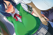 【二次エロ】ドスケベ風紀委員長がオタクと倉庫で生交尾しちゃうエロ画像