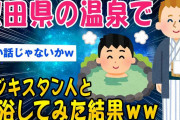 【2ch面白いスレ】秋田県の温泉で タジキスタン人と混浴してみた結果【ゆっくり解説】
