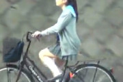 【素人レイプ】田舎道を自転車通学してる巨乳JKを拉致して中出し！