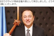 【画像】ウクライナ大使、モーニングスターを片手に着任の挨拶をしてしまう
