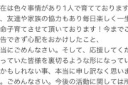 【悲報】アイドルさん「実は子供います?でも応援してね❤」