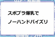 スポブラ爆乳でノーハンドパイズリ