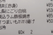 【画像】今帰ってきた旦那のポケットから出てきたレシート。これ、女性とご飯行ってると思いますか？(:_;)