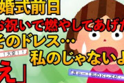 【スカッと】妹のウェディングドレスを燃やした姉「お祝いよｗ」妹「私のドレスじゃないよ…弁償してね」姉「は？」【2本立て】【2chスレゆっくり解説】