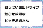 おっぱい露出ドライブで触らせ放題なビッチお姉さん