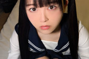 【エロ動画 素人】 ツインテールで可愛い制服巨乳美少女が潮吹きセクロス