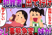 【ざまぁw】妹「犯罪者は出て行け！」私「今から出て行くよ」犯罪者扱いされ家を追い出された私→しかし、事態が急変して妹が…【2ch伝説のスレ】