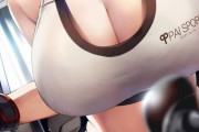 【画像】爆乳JKさん、ジムで自撮りをしてしまう