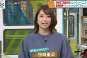 【画像】日テレ笹崎里菜アナの仰向けおっぱい、スパッツ尻がエッチエチｗｗｗ