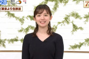【テレ東】7スタライブで田中瞳アナのニットおっぱい！