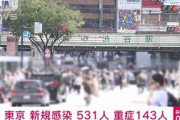東京　新規感染者は531人　32日連続で前週下回る(2021年9月23日)