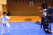 【gif】テコンドーが最強と言われるgif貼っとくから見とけよｗ