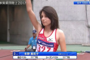 【動画】陸上部JKさん、大会で自慢のFカップを盛大に揺らしてしまうｗ