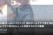 K_a_i_r_i【露出大好き💖熟女装】の動画・【男の娘/おっぱい⭕/ペニクリ❌】駅のホームでチラ見せ💖駅のホームでチラ見せ＆ちょっと徘徊するだけの動画💦
