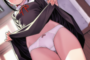 【画像】四宮かぐやたちにスカートたくし上げてパンツ見せてもらうエロ画像♥