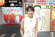 【画像】お天気キャスター谷尻萌ちゃんのブラ透けがエッチでたまらん！