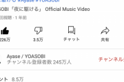 【朗報】Youtubeさん、ＹＯＡＳＯＢＩの「夜に駆ける」を閲覧規制してしまうwywywy