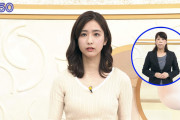 【画像】TBS田村真子アナのおっぱいの形がくっきりｗｗｗｗｗ