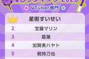 【朗報】星街すいせいさん、推しVtuberランキングで１位を獲得する･･･炎上とは何だったのか