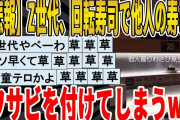 【2ch面白いスレ】【悲報】Z世代さん、回転寿司で他人の寿司に、ワサビを付けてしまうｗｗｗｗｗｗｗ　聞き流し/2ch天国
