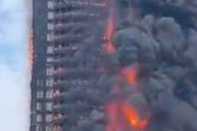 【動画】中国の高層ビル火災、想像以上にやばい……