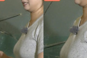 Nスタ傘の持ち方企画で巨乳ADがエロすぎる着衣横乳を晒す