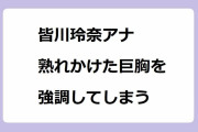 皆川玲奈アナ 熟れかけた巨胸を強調してしまう！愛嬌顔とお辞儀おっぱいが魅力的なムチムチ感
