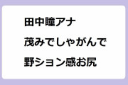 田中瞳アナ｜茂みでしゃがんで野ション感お尻！モヤモヤさまぁ～ず2