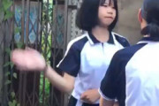 【動画】女子中学生さん、男を奪い合っているライバル女の頬をぶっ叩く