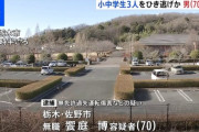 【栃木】運動公園でランニング中の小中学生3人、車にひき逃げされる　70歳男逮捕「無免許だから逃げた」