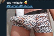 【画像】チンポにシャンプーボトルを乗せる遊び「#ShampooChallenge」が流行中
