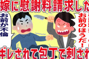 【2ch修羅場スレ】汚嫁「慰謝料払うのはお前のほうだ！」自暴自棄になった汚嫁に包丁で刺された！救急車を呼んでくれた女の子と結婚することに…