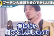 【朗報】ひろゆき「プーチンって暗殺できないんですよ。だって暗殺した人は警備員に射殺されるから(笑)」