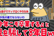 【2ch面白いスレ】留年ニートワイ、学校に行ってると嘘ついてとうとう8年が経つわけだが…【ゆっくり】
