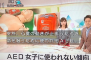 【悲報】スポーツ中に倒れた女性、駆けつけたのが男だったためAEDが使われずに寝たきりに