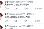 【戦慄】ツイッターで「大麻」を批判するとこうなる