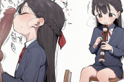 【二次エロ】笛の練習♂してる制服ちゃん♥